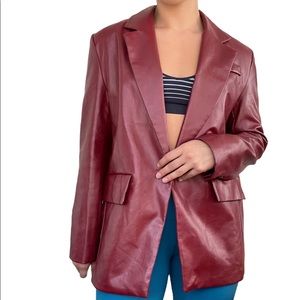 Princess Polly Jocelyn Jacket in Burgundy